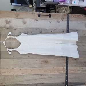 Gap Ruffle Hem Eyelet Maxi Dress XL